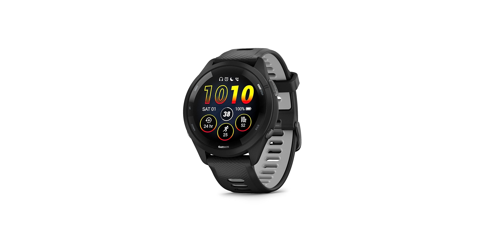 GARMIN - 超美品 ガーミン Forerunner 265 Black Garmin Forerunner 265 GPS Smartwatch, Fitness Metrics